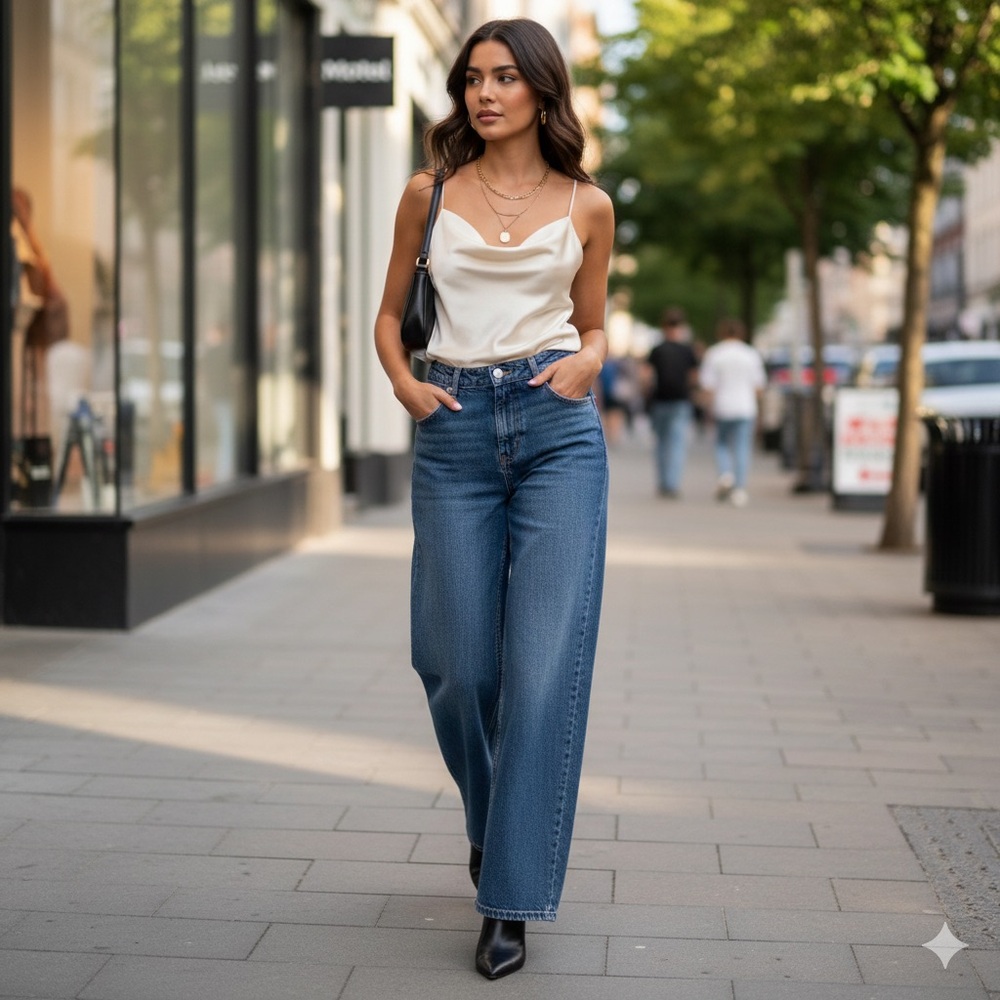 Motel Rocks Blue Flare Jeans